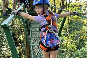 Manuel Antonio: Zipline Canopy Tour mit Schmetterlingsgarten