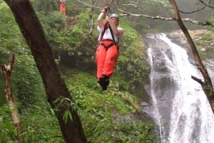 Miramar: Fantastisk 11 vattenfall Canopy Zipline Tour