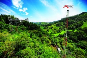 Monteverde: Djungel Zipline & Tarzan Swing med transfer