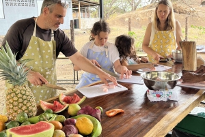 Nosara: aula de culinária e refeição tradicional da Costa Rica