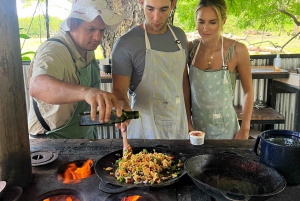 Nosara: aula de culinária e refeição tradicional da Costa Rica