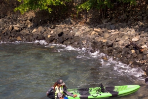 カヤックでビーサンズビーチを探索するオーシャンアドベンチャーをお楽しみください