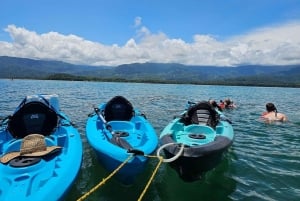 Ocean kayak and snorkel tour in Marino Ballena National Park