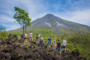 La Fortuna: Caminata Parque Ecológico Volcán Arenal+ Canopy+ Aguas termales