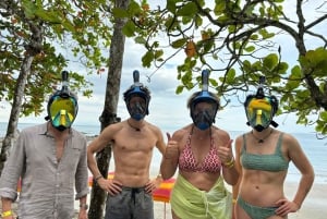 Guided Snorkeling Tour Near Jaco Beach - White Sand Beach.
