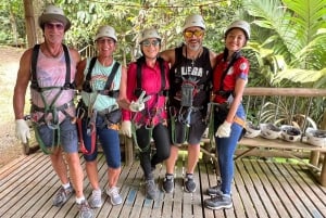 Puerto Limón: passeio de aventura na floresta tropical com Skywalk e tirolesa