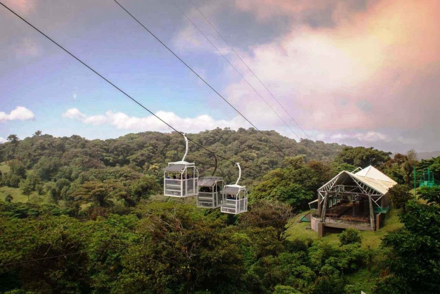 San José : Excursion d'une journée en téléphérique et ponts suspendus de Monteverde