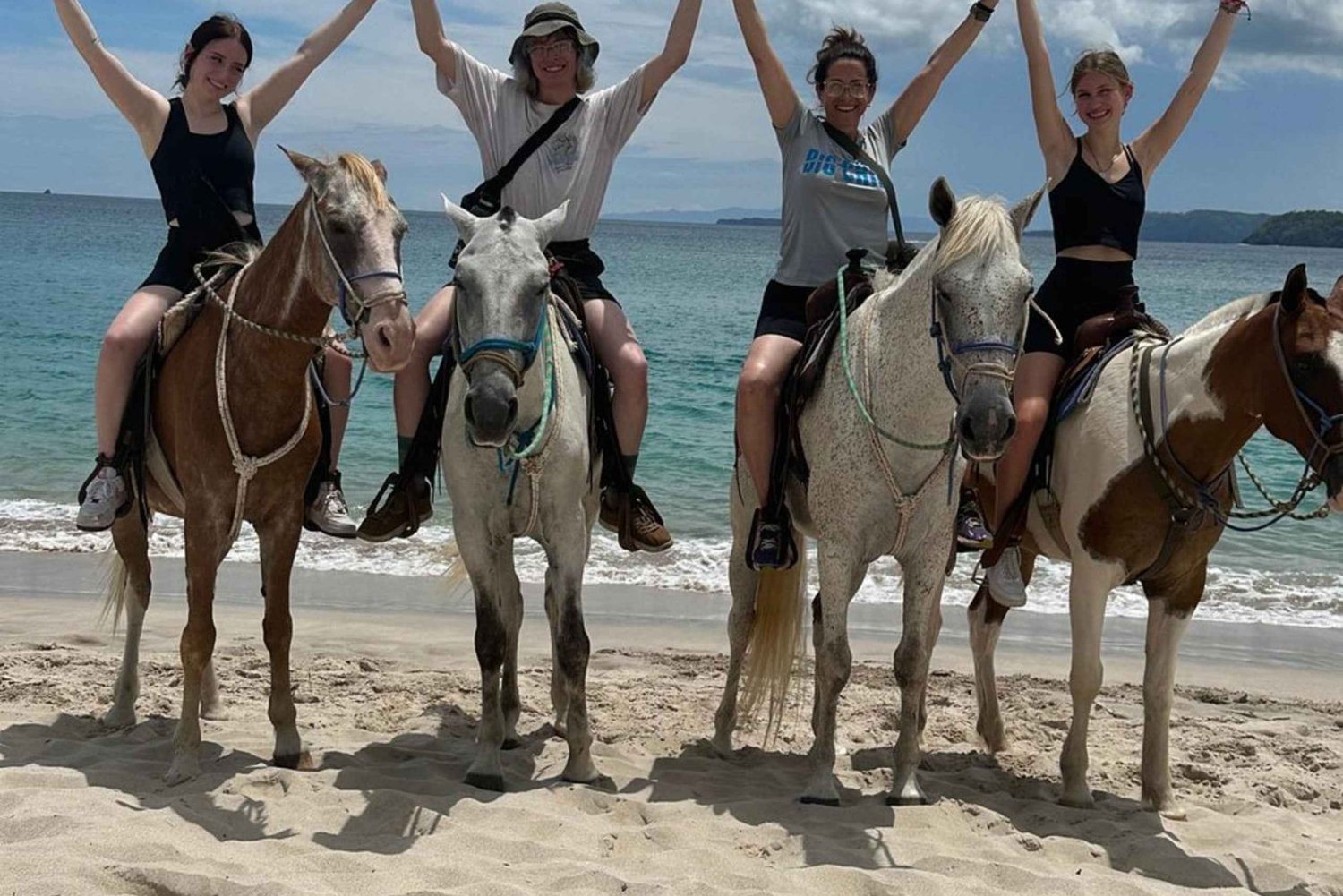 Playa Flamingo: jazda konna po plaży