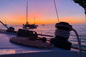 Tamarindo: excursão privada de catamarã e mergulho com snorkel