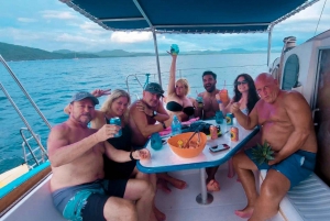 Tamarindo: Offentlig katamaran sejlads og snorkeltur