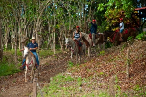 Tarcoles: Passeio a cavalo e passeio combinado de rio na selva
