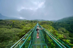 Caminata en los puentes colgantes de Selvatura Park