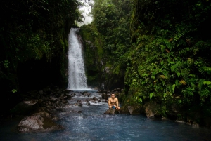 Walking tour and blue waterfalls