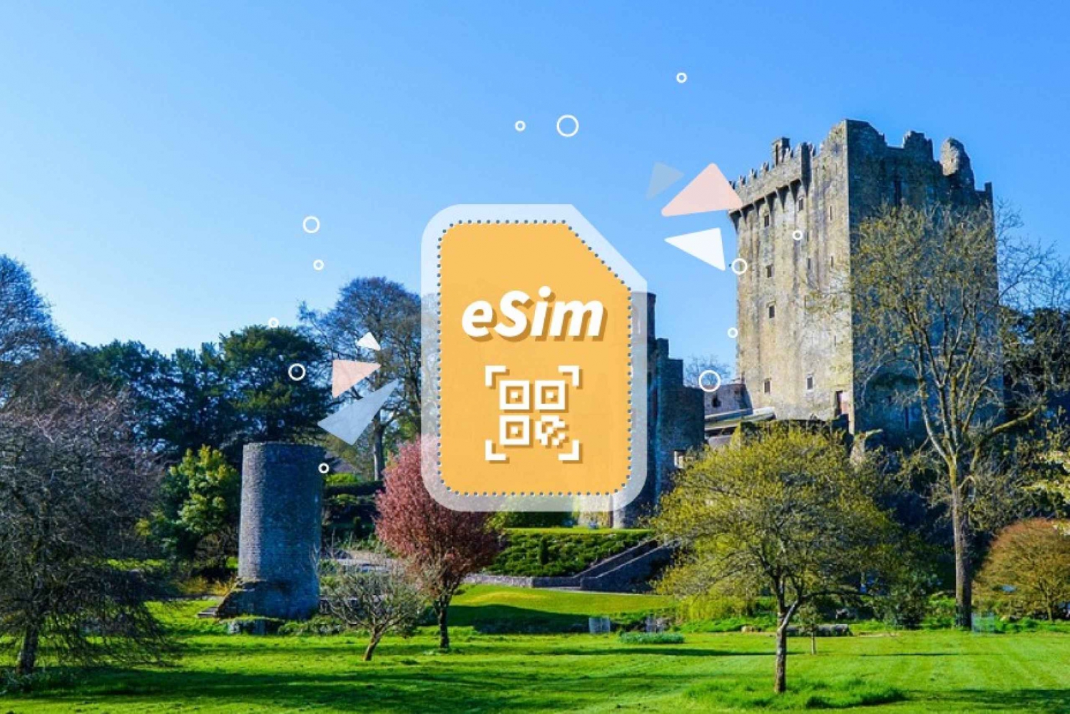 Irland/Europa: eSim mobildataabonnement