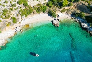 Excursão de lancha rápida a 3 ilhas: Golden Horn, Blue Lagoon e Jelsa