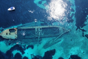 4 Joias de Zadar, Dugi otok, navio naufragado, túnel - Meio dia