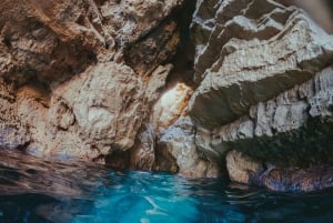 Caverna azul à tarde - Safári no mar em Dubrovnik