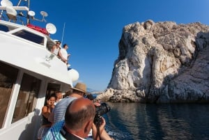 Baška: Omvisning med båt på øya Rab og Zavratnica-fjorden med lunsj