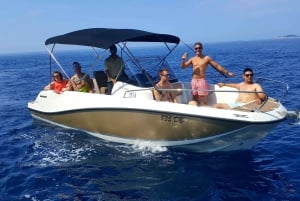 Blue Cave-Green cave-Sandy beach tour with luxury speedboat