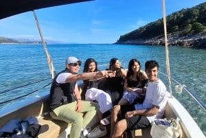 Blå grotte – grønne grotter – Lopud sandstrand – tur med drikke