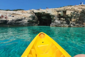 Cape Kamenjak: Guided Kayak Tours snorkeling, cave & cliff