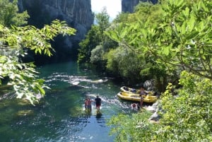 Rzeka Cetina: rafting i skakanie z klifu