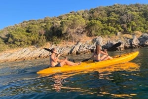 Isola di Čiovo: tour in kayak al tramonto con vino