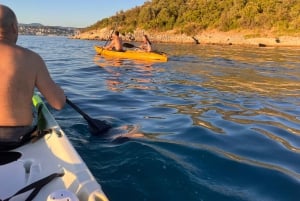 Isola di Čiovo: tour in kayak al tramonto con vino