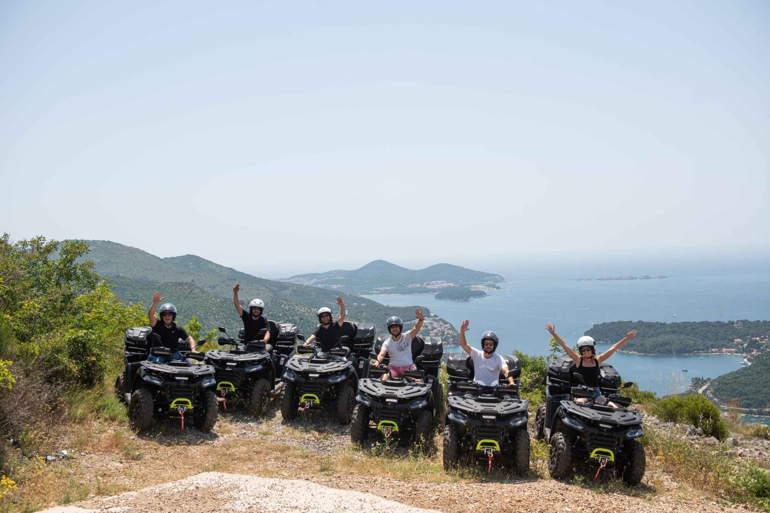 Dubrovnik: safari de 2 horas en quad por el campo con servicio de recogida
