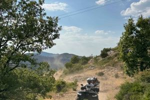 Dubrovnik: safari de 2 horas en quad por el campo con servicio de recogida