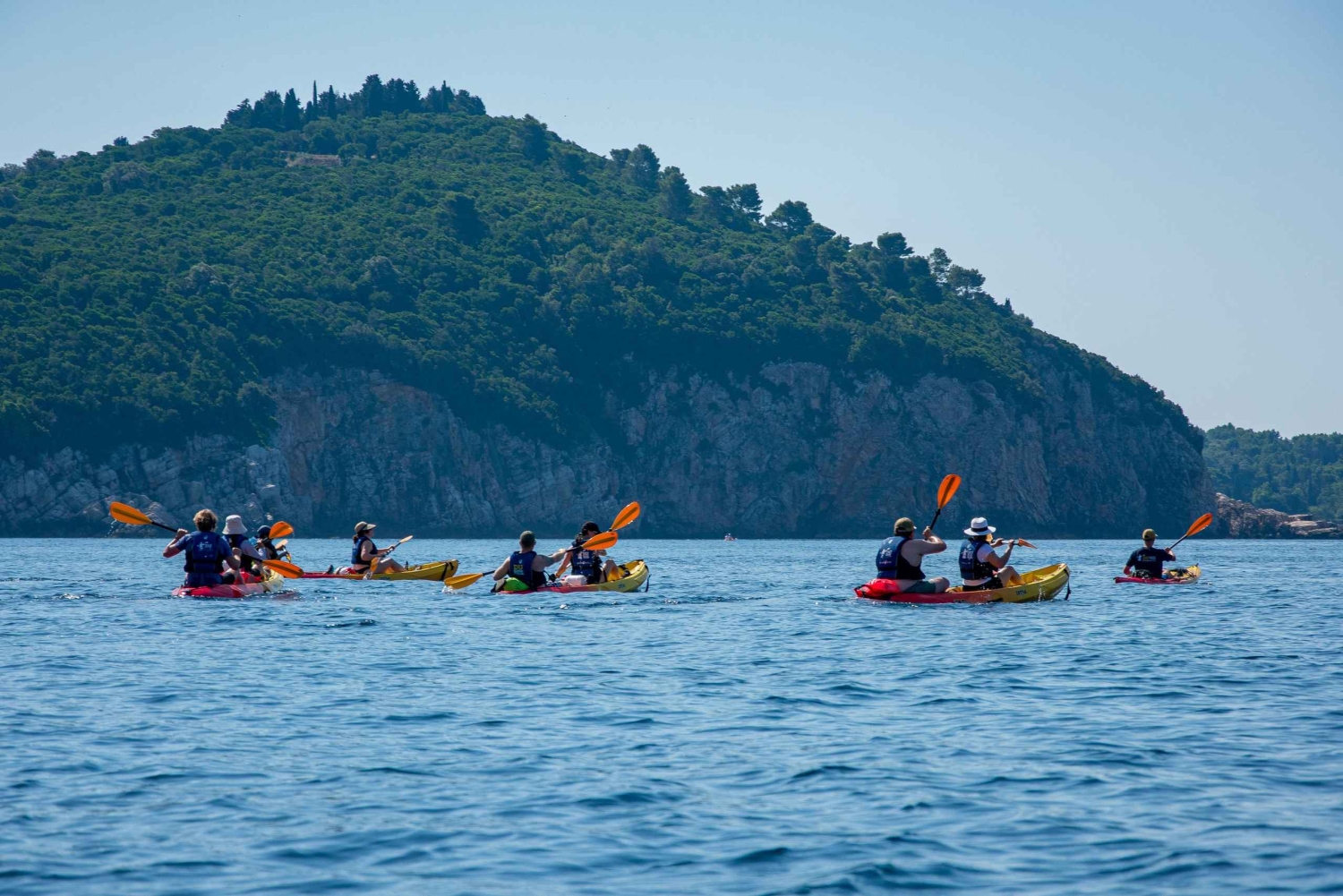 Dubrovnik : excursion matinale de 2 ou 3 heures en kayak et snorkeling