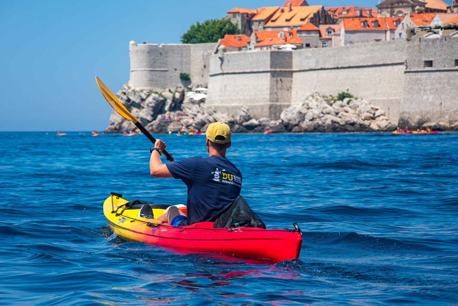 Dubrovnik : excursion matinale de 2 ou 3 heures en kayak et snorkeling