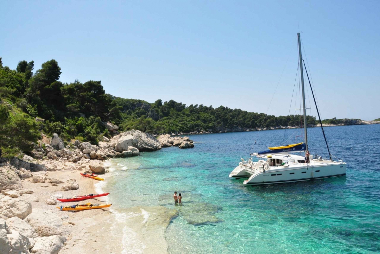 Dubrovnik 3 Nächte Abenteuer Segeln auf dem Huck Finn Katamaran