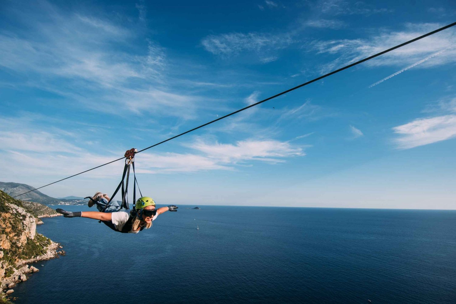 Dubrovnik : Aventure en tyrolienne sur un superman de 900 mètres de haut