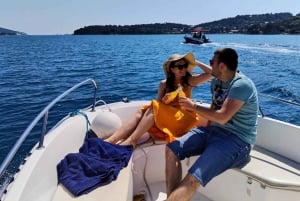 Dubrovnik : Visite privée en bateau de la grotte bleue et des îles Elaphiti