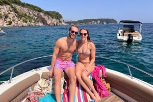 Dubrovnik: Blå grottan & Sunj Beach båttur med drycker