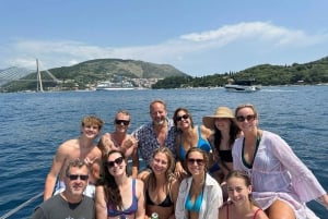 Dubrovnik: Tour in barca della Grotta Azzurra e della spiaggia di Sunj con bevande