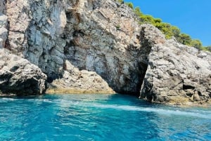 Dubrovnik: Båttur med drikkevarer til Den blå grotten og Sunj-stranden