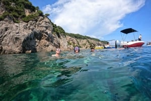 Dubrovnik: tour privato in barca delle grotte blu e verdi con bevande
