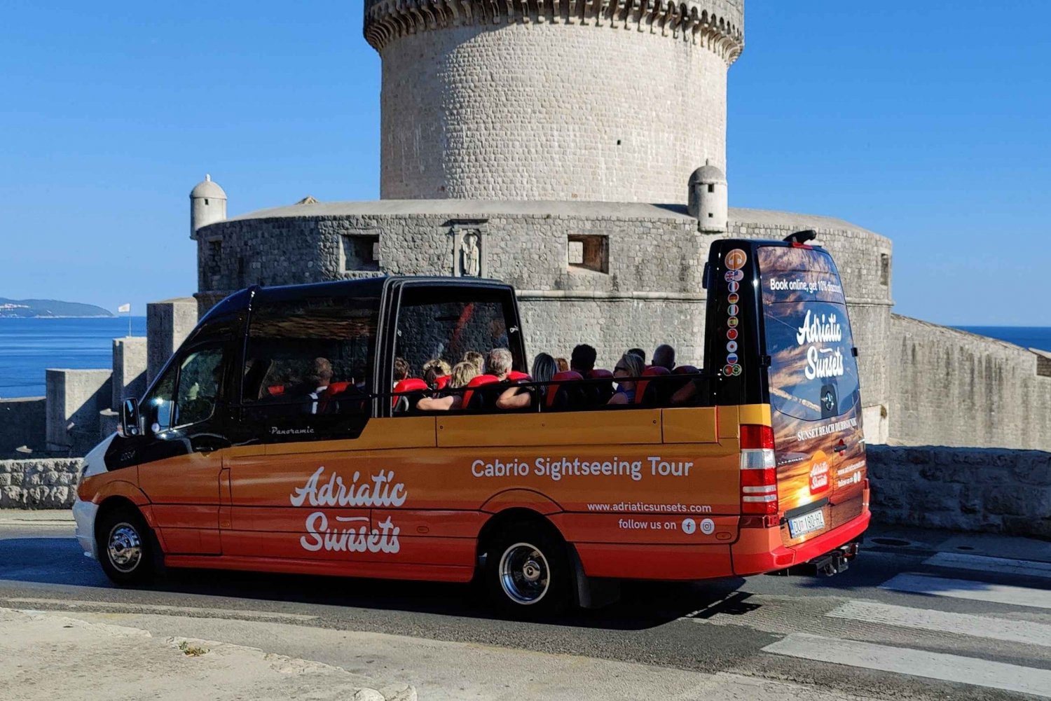 Dubrovnik: Convertible Bus Panorama Tour with Audio Guide