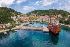 Dubrovnik: Elaphite eilandhoppen cruise op Karaka schip
