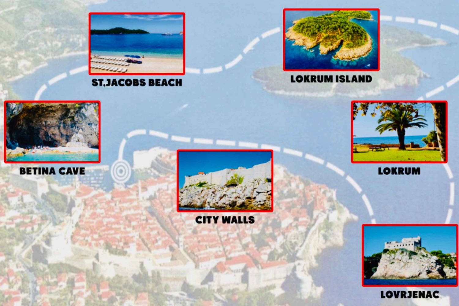 Dubrovnik: Lokrum Island och Betina Cave båttur