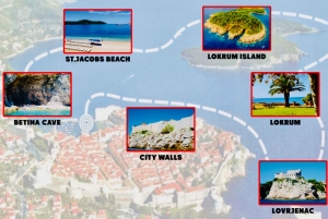 Dubrovnik: Lokrum Island och Betina Cave båttur