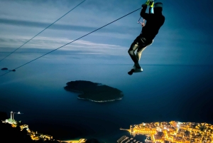 Nacht-Seilrutsche in Dubrovnik