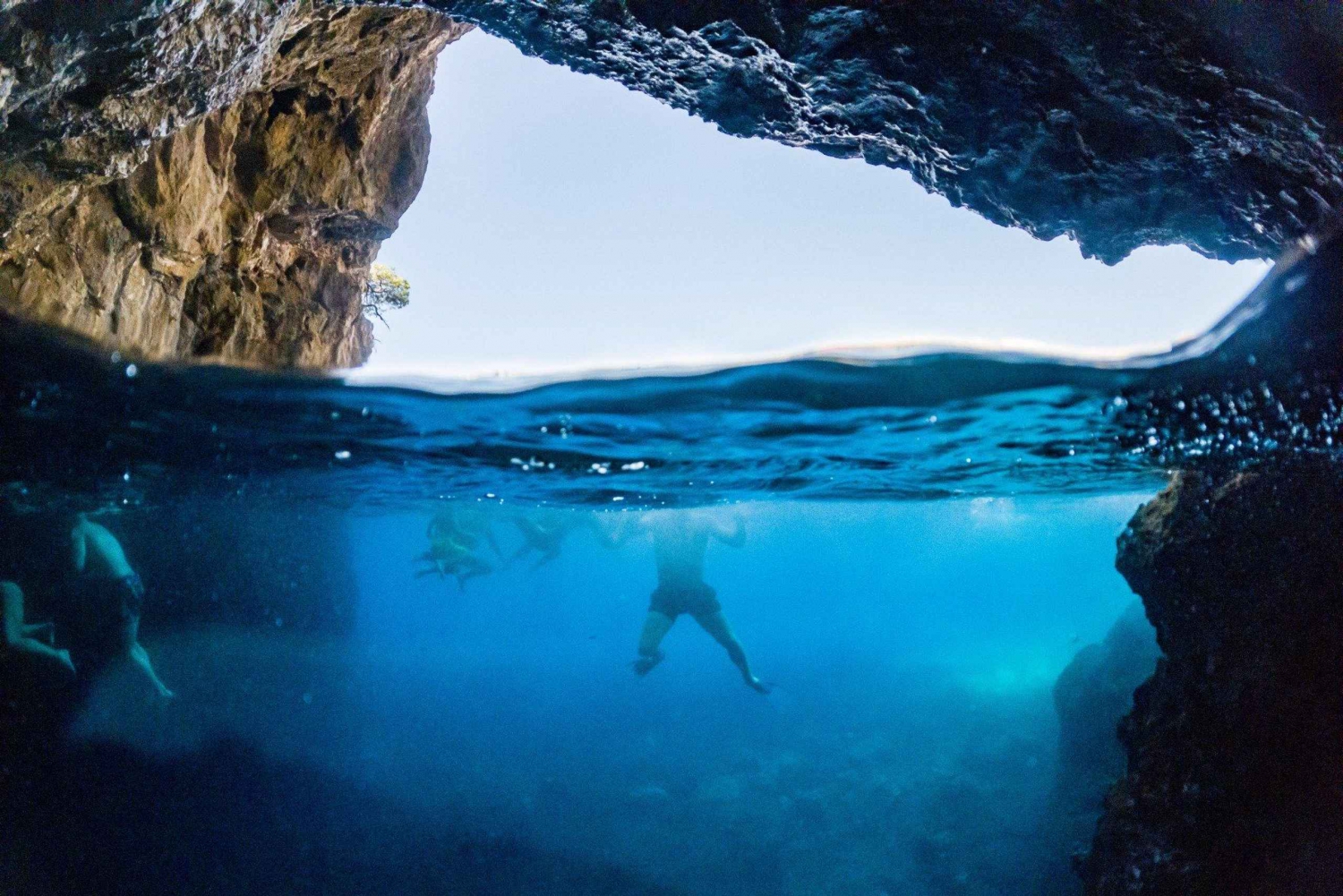 Dubrovnik eller Cavtat: Bådtur til den blå grotte og Elaphiti-øerne