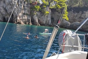 Dubrovnik-Elafity&Blue cave Half day private sail boat tour