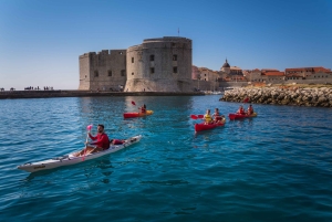 Dubrovnik: Excursiones guiadas de kayak de mar y snorkel de un día o al atardecer