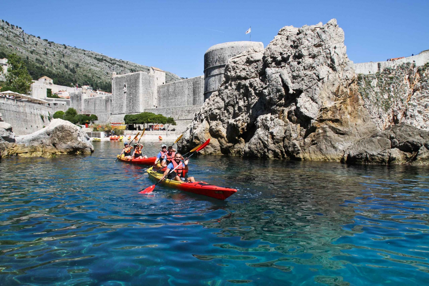 Dubrovnik: Kajakkpadling med fruktsnacks