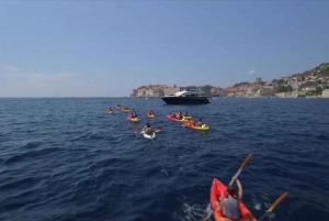 Dubrovnik : Excursion en kayak de mer avec collation aux fruits
