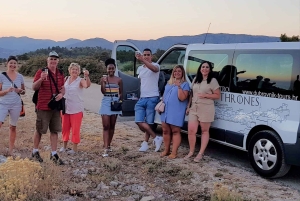 ドゥブロヴニク：ワイン片手に夕日のパノラマツアー